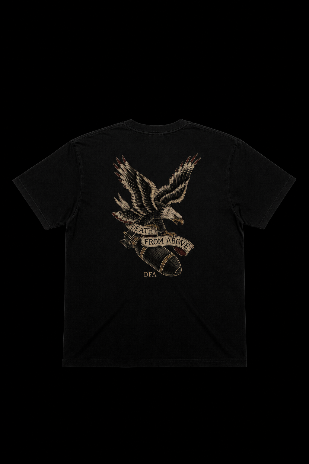 Death From Above Tee Front View | Damn Fine American